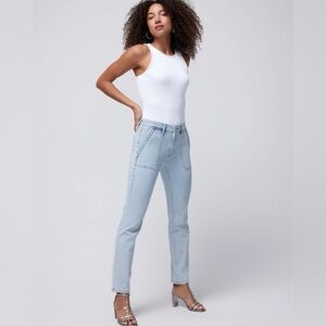 White House Black Market Gray High Rise Jeans